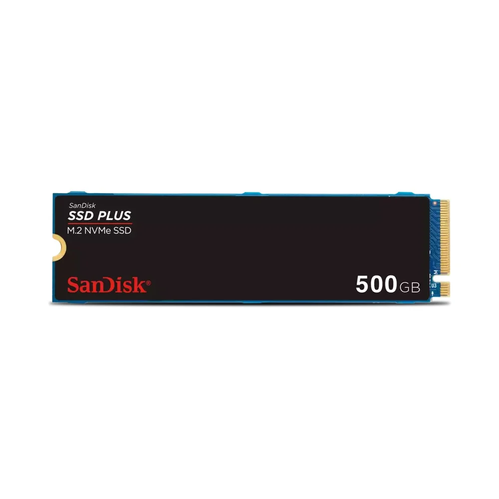 SSD M.2 PCie 3.0 Sandisk Plus 500gb, Nvme, Leitura 2400mb/s, Gravação 1500mb/s - Sdssda3n-500g-g26