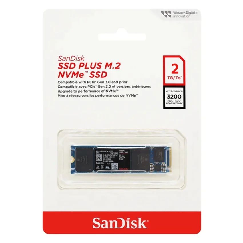 内蔵型SSD SanDisk SSD PLUS M.2 NVMe 2TB SSD M2 Sandisk Plus KaBuM