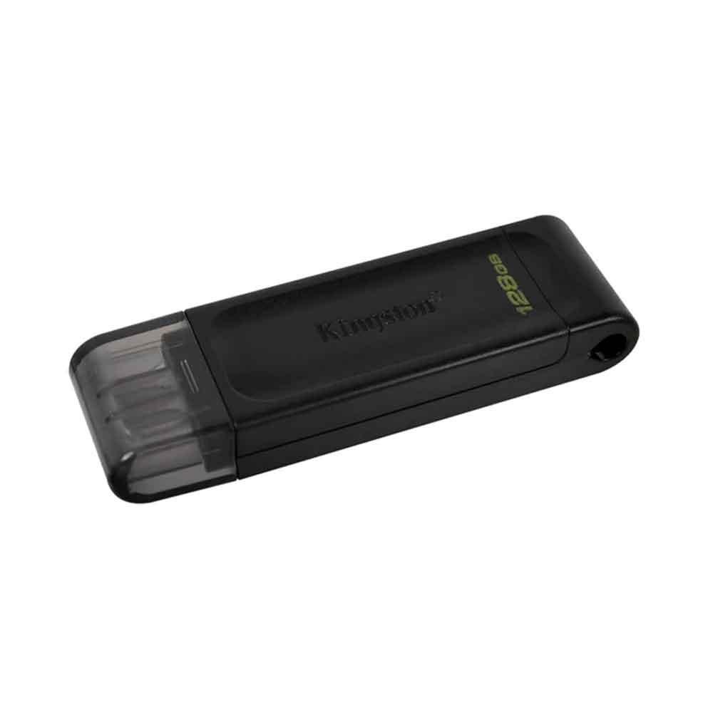 Pendrive Kingston Dt70 128GB, USB-c, Tipo-c, Preto