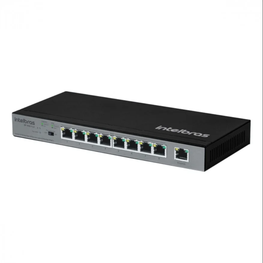 Switch 9 Portas, Fast Ethernet, C/ 8 Portas Poe+ Sf 900 - Hi-poe 4760040
