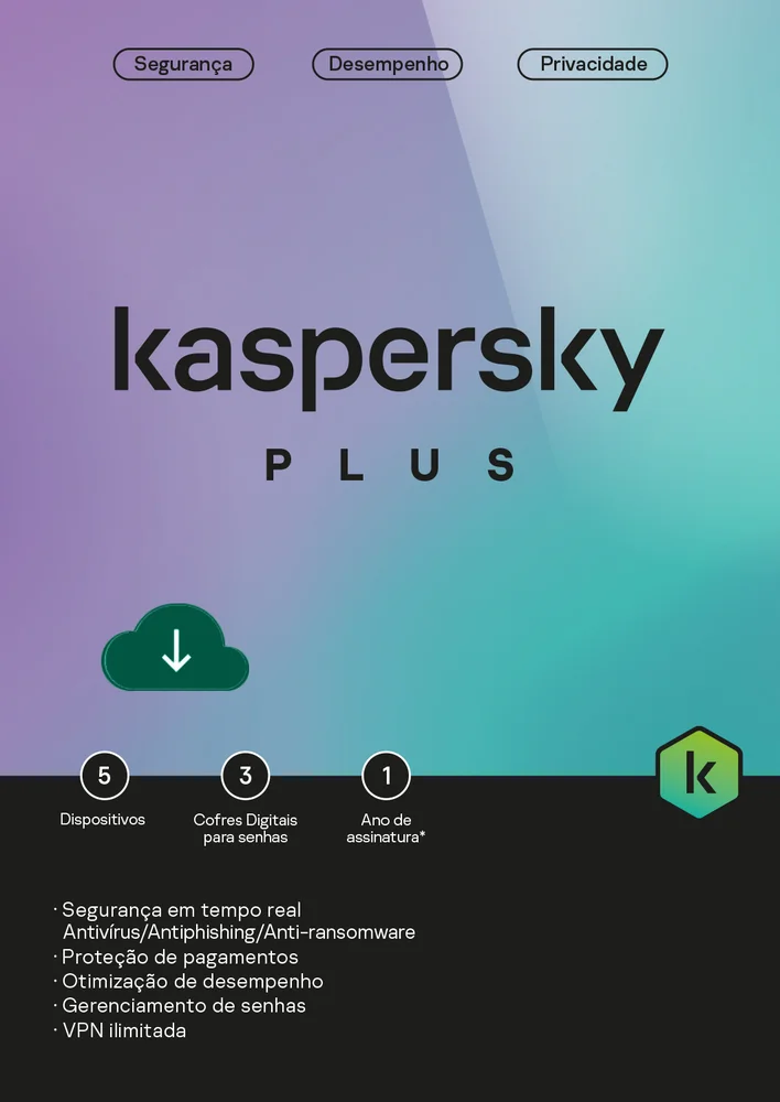 Imagem 2 de 3 do produto Kaspersky Antivírus Plus 5 Dispositivos 1 Ano - PRODUTO FÍSICO (BOX)