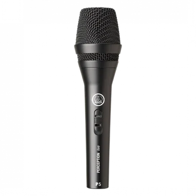 Microfone Dinâmico Profissional Akg, Supercardioide, Redução De Ruído, Preto - Akg P5 S