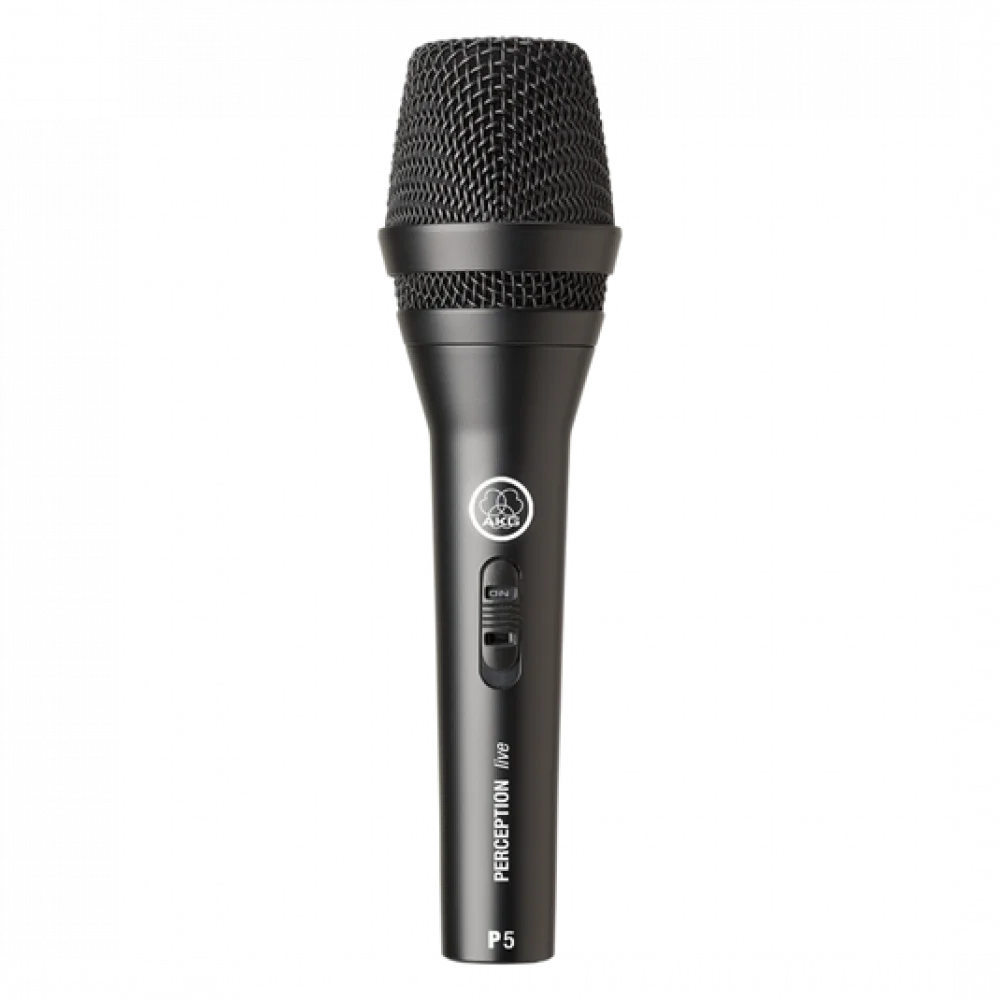 Microfone Dinâmico Profissional Akg, Supercardioide, Redução De Ruído, Preto - Akg P5 S