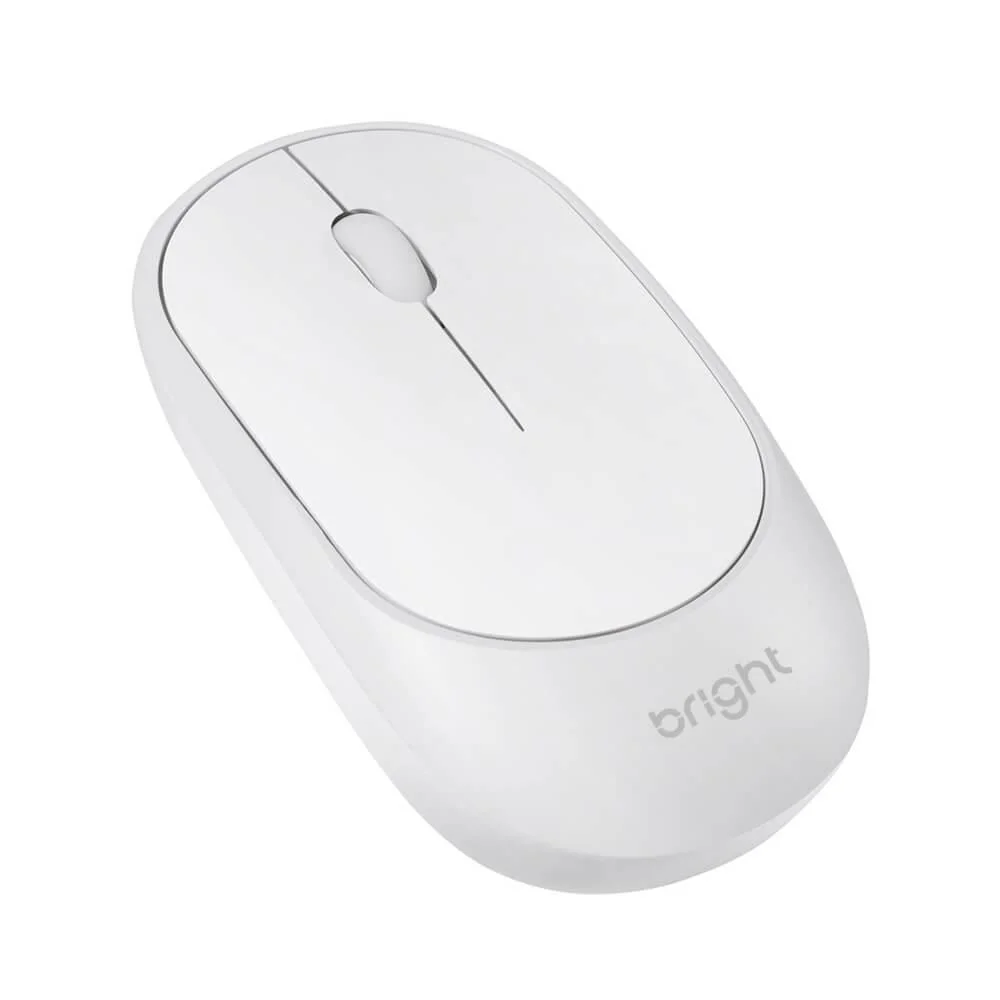 Imagem 3 de 5 do produto Mouse Sem Fio Bright, 1.000 DPI, USB 2.0, Wireless, Branco - Ms001