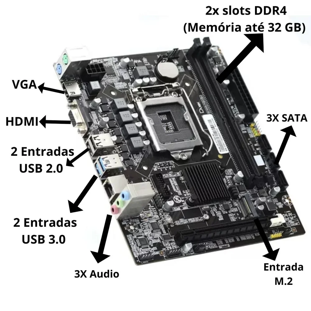 Computador Multipc Intel I5 6 Geraço 16GB KaBuM