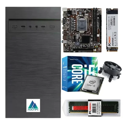 Computador Multipc, Intel Core-i5 6400 6 Geração, 16GB, SSD 512GB, NVMe, Wifi, Windows 10 Pro