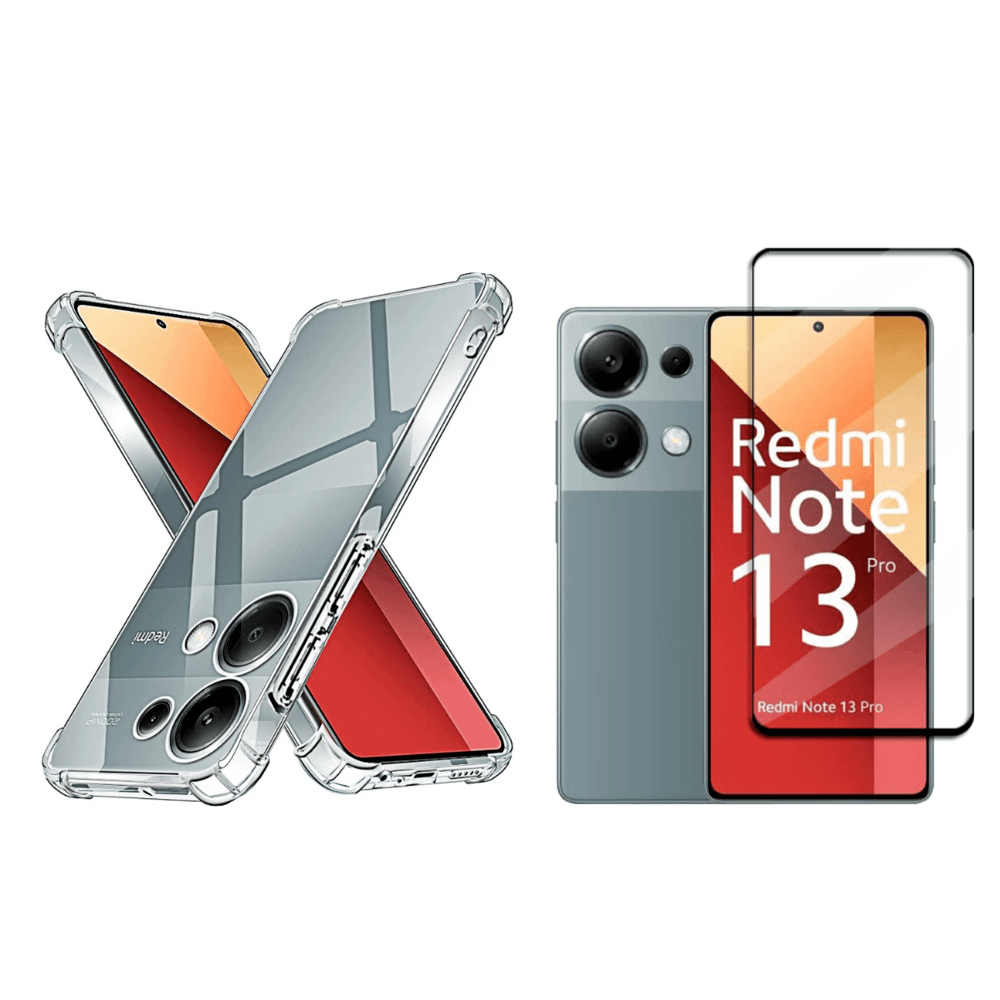 Kit Capa E Película De Vidro 3d Para Xiaomi Note 13 Pro 4g