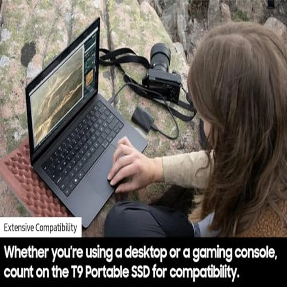 SSD Portátil Samsung T9 2TB KaBuM