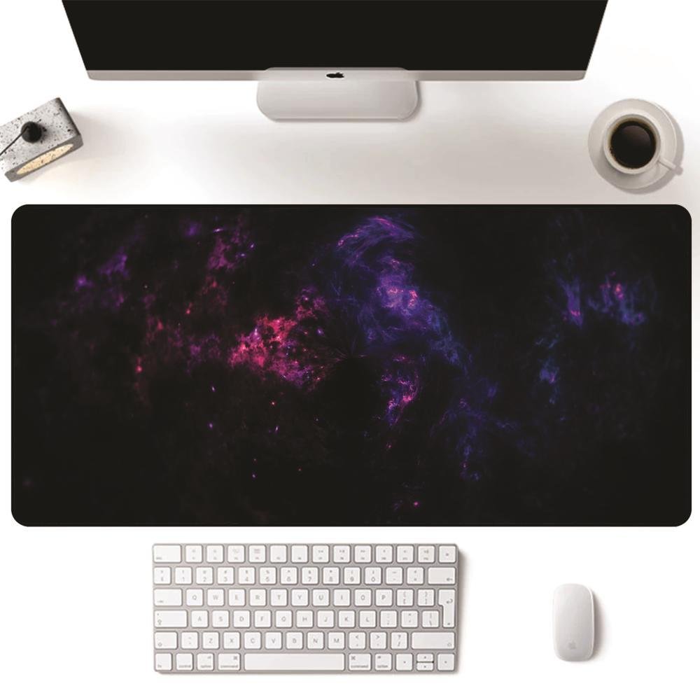 Imagem 2 de 2 do produto Mouse Pad Gamer Speed Extra Grande Profissional 100x50 - Universo Roxo