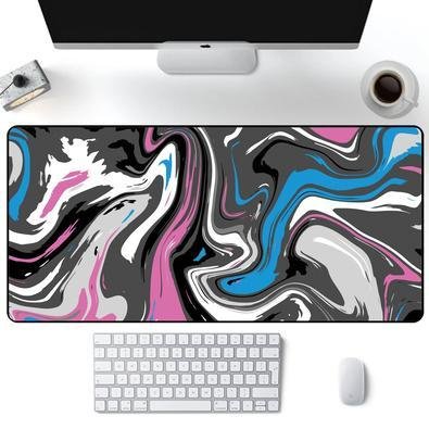Mouse Pad Gamer Speed Extra Grande Profissional 100x50 - Abstrato Premium Rosa