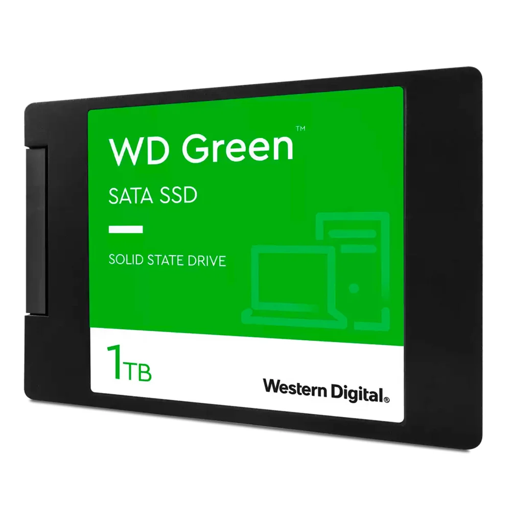 SSD 1tb WD Green, Sata Iii 6 Gb/s, Leitura 545mb/s - Wds100t3g0a