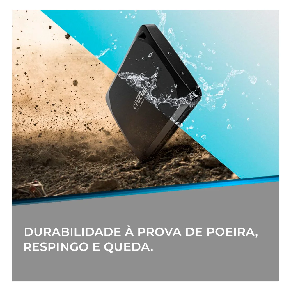 SSD Externo Crucial Leit X10 Pro Series 1TB KaBuM