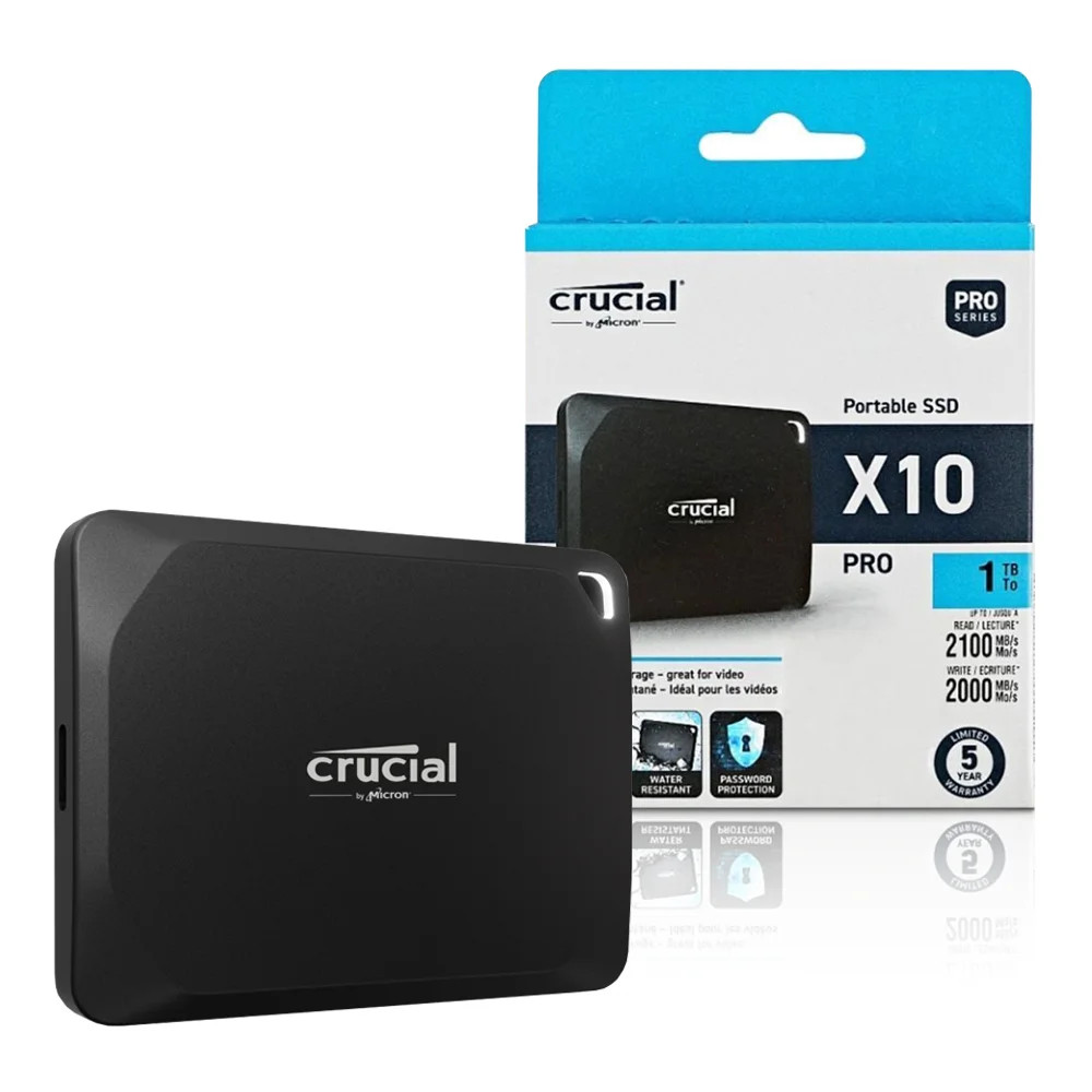 ポータブルSSD 1TB Pro X10 Crucial CRUCIAL CT1000X10PROSSD9 SSD PORTABLE 1TB PRO X10 外付けハードディスク・ドライブ