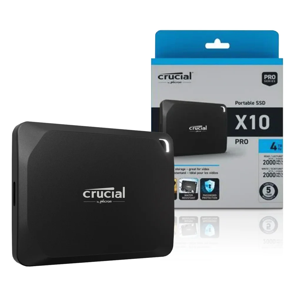 SSD Externo Crucial 4TB USBC 32 KaBuM