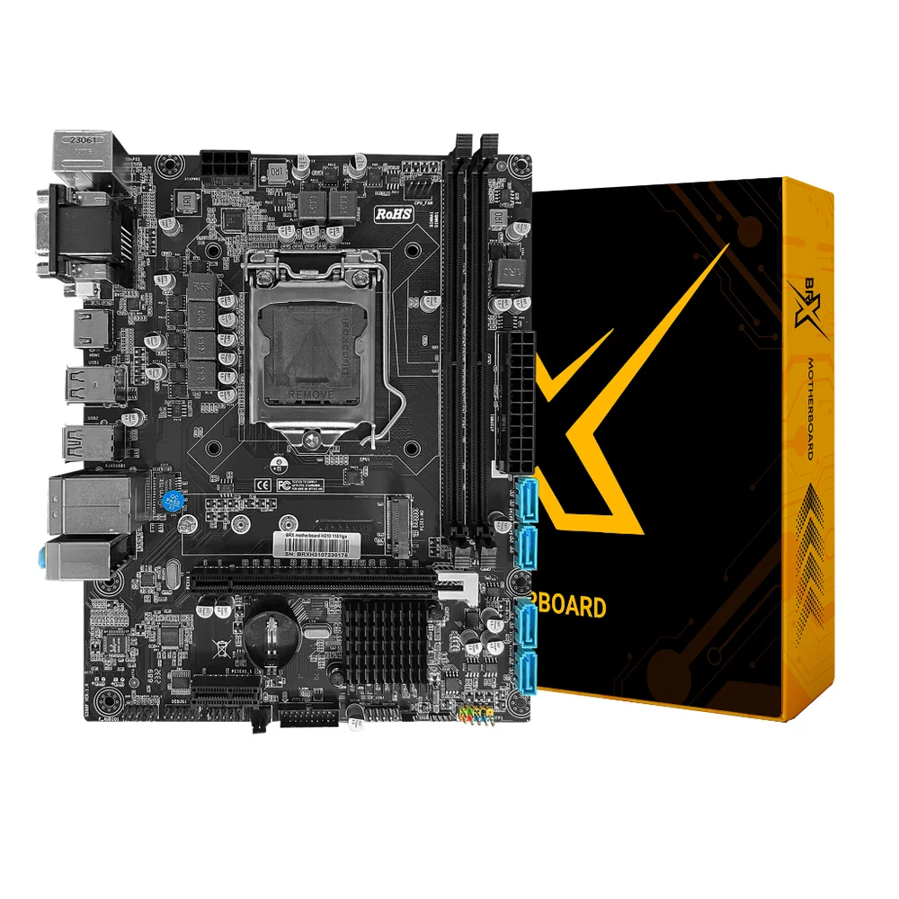 Placa Mãe Brx, Intel Lga1151 3.0, Lan 32GB, Sata 6GBps, Chipset H310 5