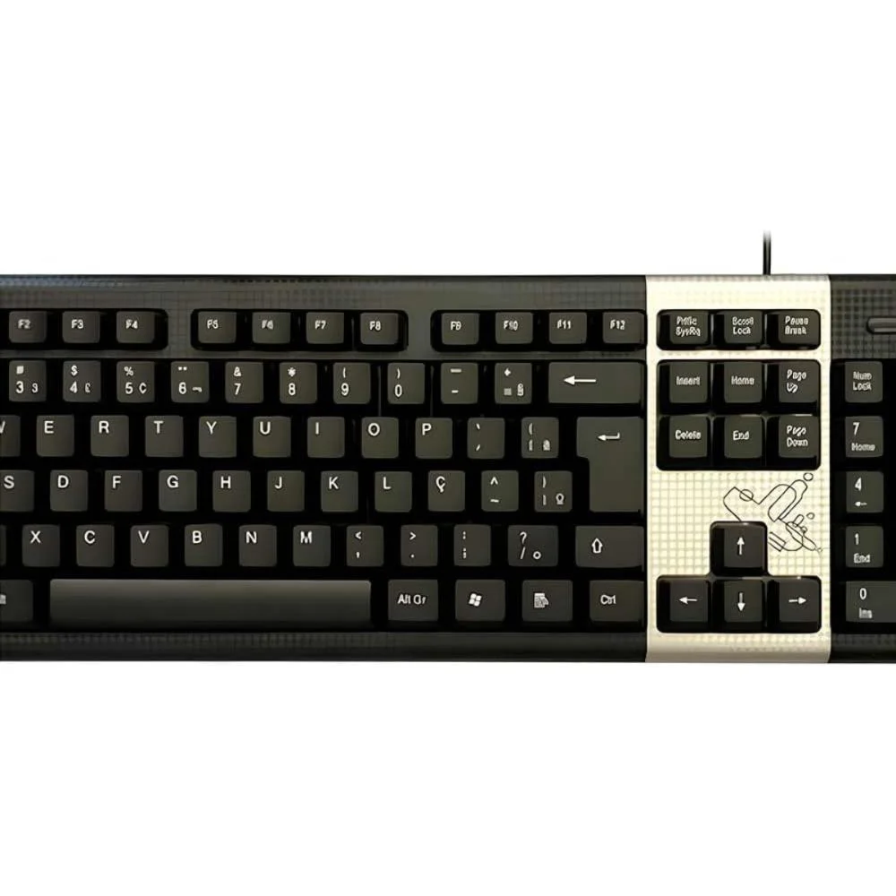 Imagem 2 de 3 do produto Teclado Multimídia Maxprint Standard, Abnt2, USB 2.0 - 60000080