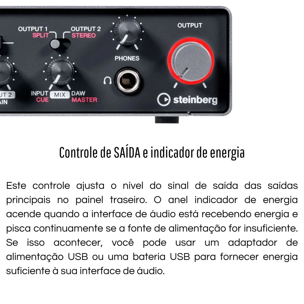 Interface De Áudio Yamaha Steinberg Ur24c KaBuM