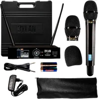 Microfone Sem Fio Dylan Gx-1, Uhf Dinâmico, Supercard, Cápsula Condenser