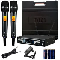 Microfone Sem Fio Dylan D8000s, Duplo Uhf Dinâmico, Cardióide Profissional