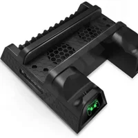 Carregador Base, Cooler, Controle, Video Game Ps4, Preto
