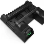 Carregador Base, Cooler, Controle, Video Game Ps4, Preto