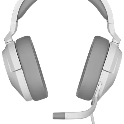 Headset Gamer Corsair Hs55, Com Fio, Estéreo, Branco - Ca-9011261-na
