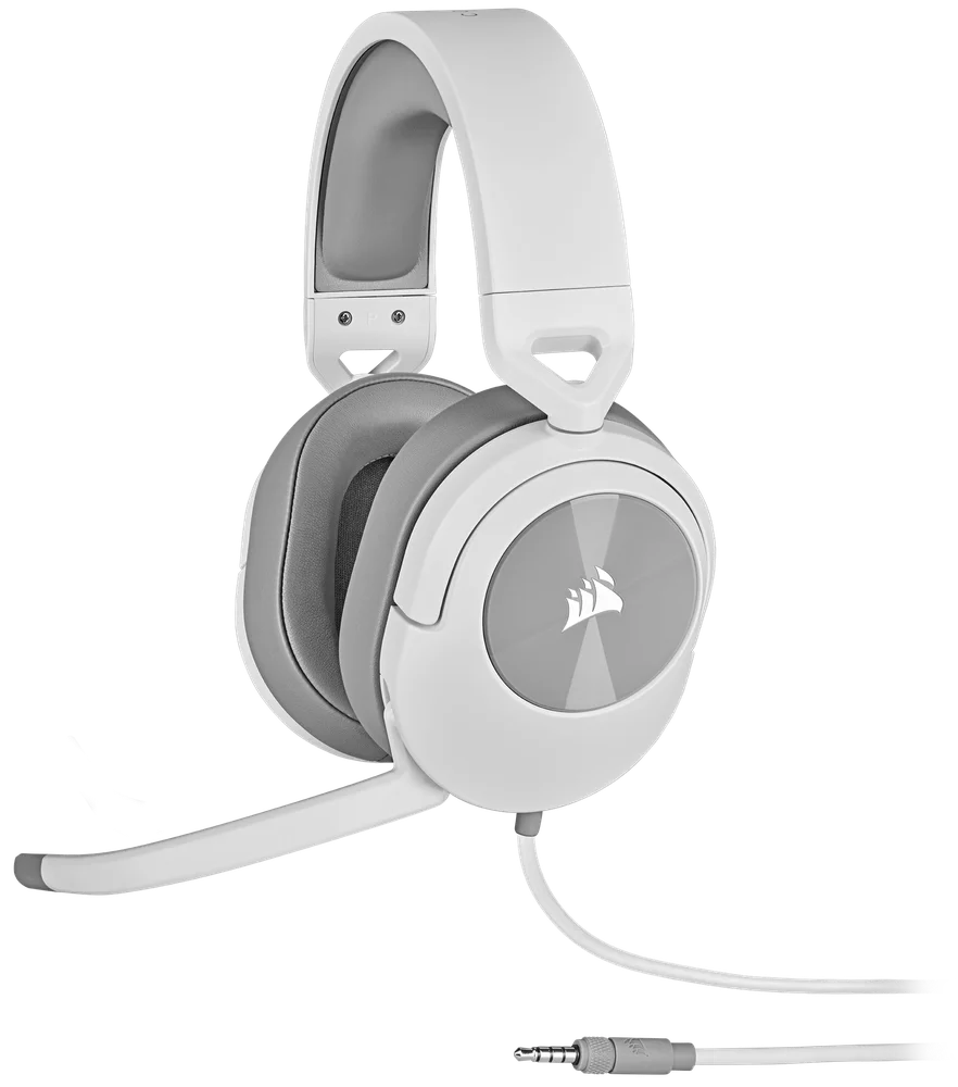 Imagem 2 de 4 do produto Headset Gamer Corsair Hs55, Com Fio, Estéreo, Branco - Ca-9011261-na