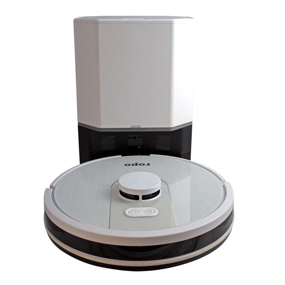 Robô Aspirador Ropo Glass 4 Pro, Passa Pano, Sensores Antiquadas, Anti-Impacto, Branco, 127v