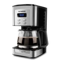 Cafeteira Elétrica Mondial Dolce Arome, Corta Pingos, Base Com Aquecimento, 800w, 127v, Preto e Inox - C4432xsdi