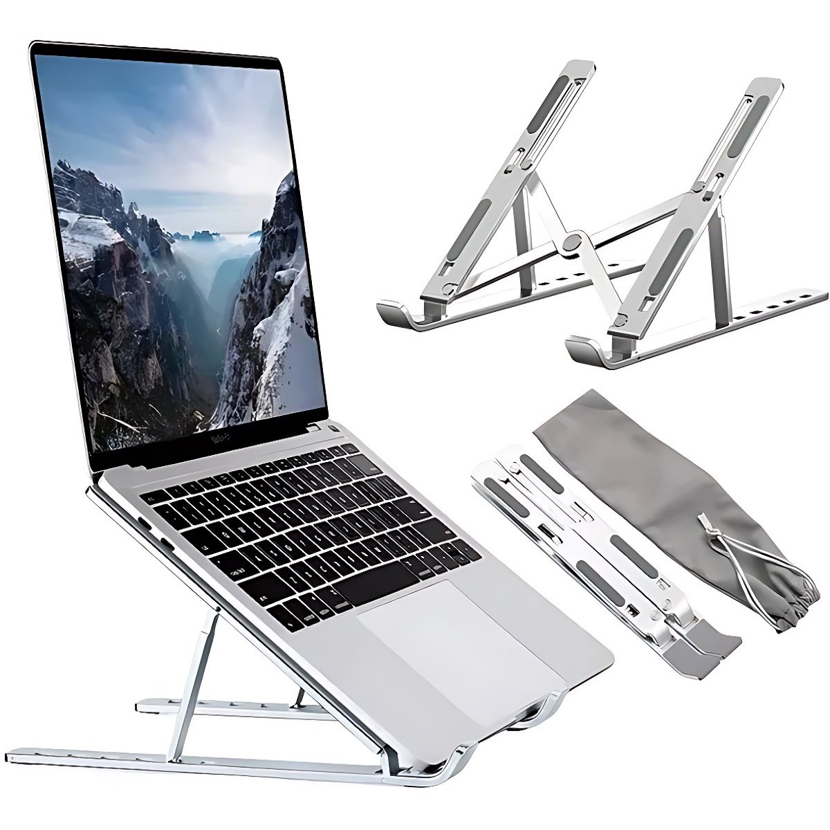 Suporte Notebook Tablet Shop35, Regulagem, Alumínio, 10" a  15.6"