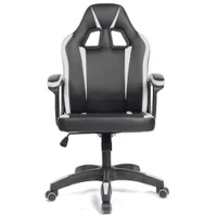Cadeira Gamer Fortt Lípsia, Até 120KG, Reclinável, Preto e Branco - Cgf002-b
