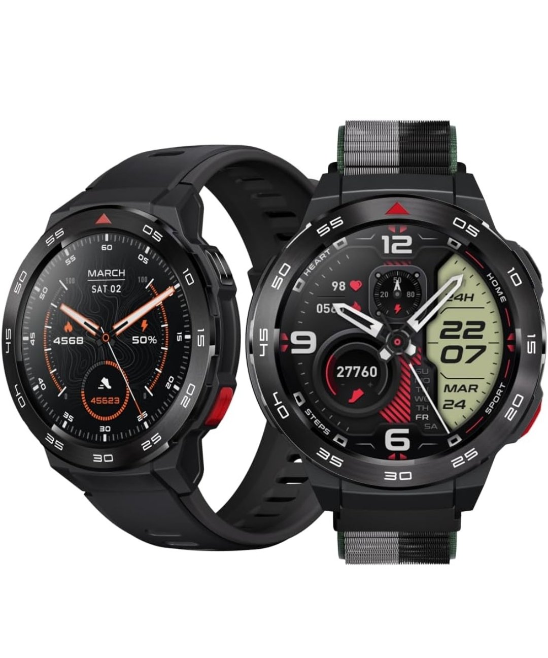 Smartwatch Mibro GS Pro, Tela De 1.43 Polegadas, GPS, À Prova D'água, Sensor de Luz, Sensor de Frequência Cardíaca