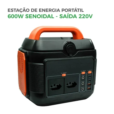 Fonte De Energia Elétrica Portátil Green, 220v, 600w, Senoidal — foto 2