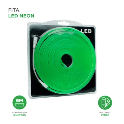 Mangueira LED Green, Flexível, 12v, 5 Metros, Neon — foto 2