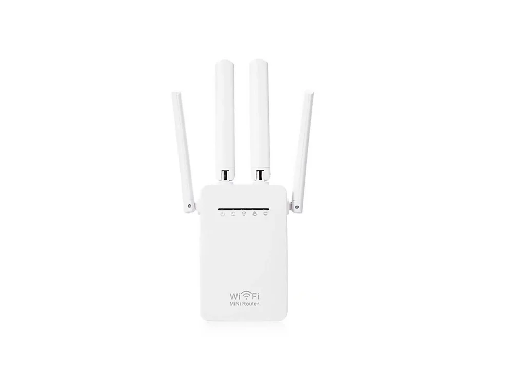 Repetidor De Sinal Wireless 300mbps, 4 Antenas, Externas Wifi Estende, O Alcance Da Rede Sem Fio Exbom - Ywip-c4
