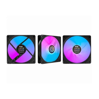 Kit Fan Cooler K-mex ARGB - Aala 120x120 Com Controle Remoto