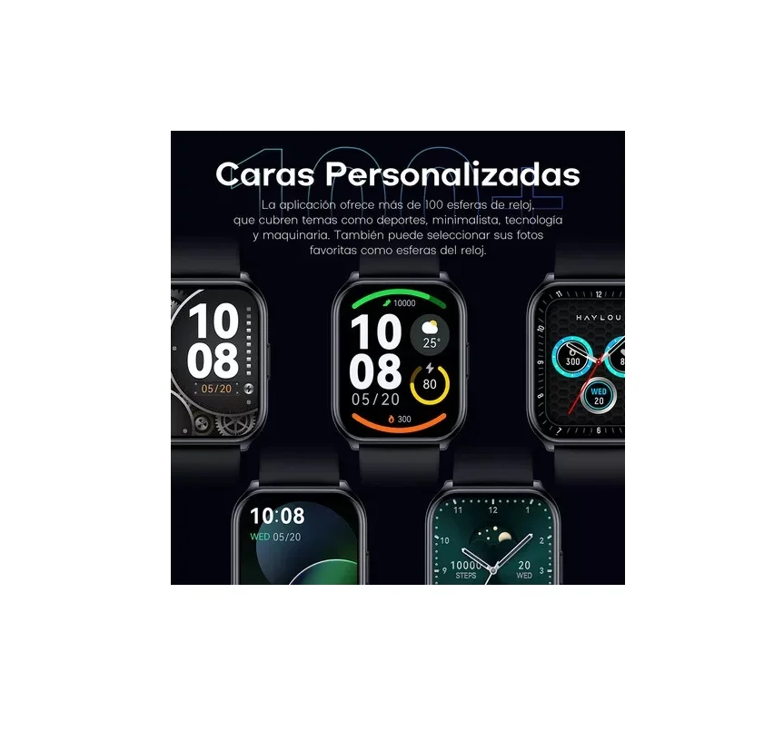 Imagem 3 de 5 do produto Smartwatch Haylou Watch 2 Pro De 1,85", Com Chamadas Bluetooth, Para Android Ios, Azul Escuro