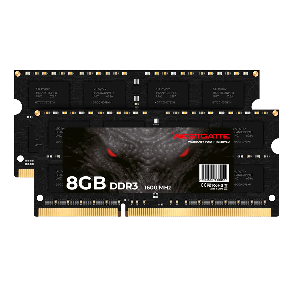Memoria Ram Notebook Westgatte, 8GB, 1600Mhz, DDR3 Memoria Ram Notebook Westgatte, 8GB, 1600Mhz, DDR3