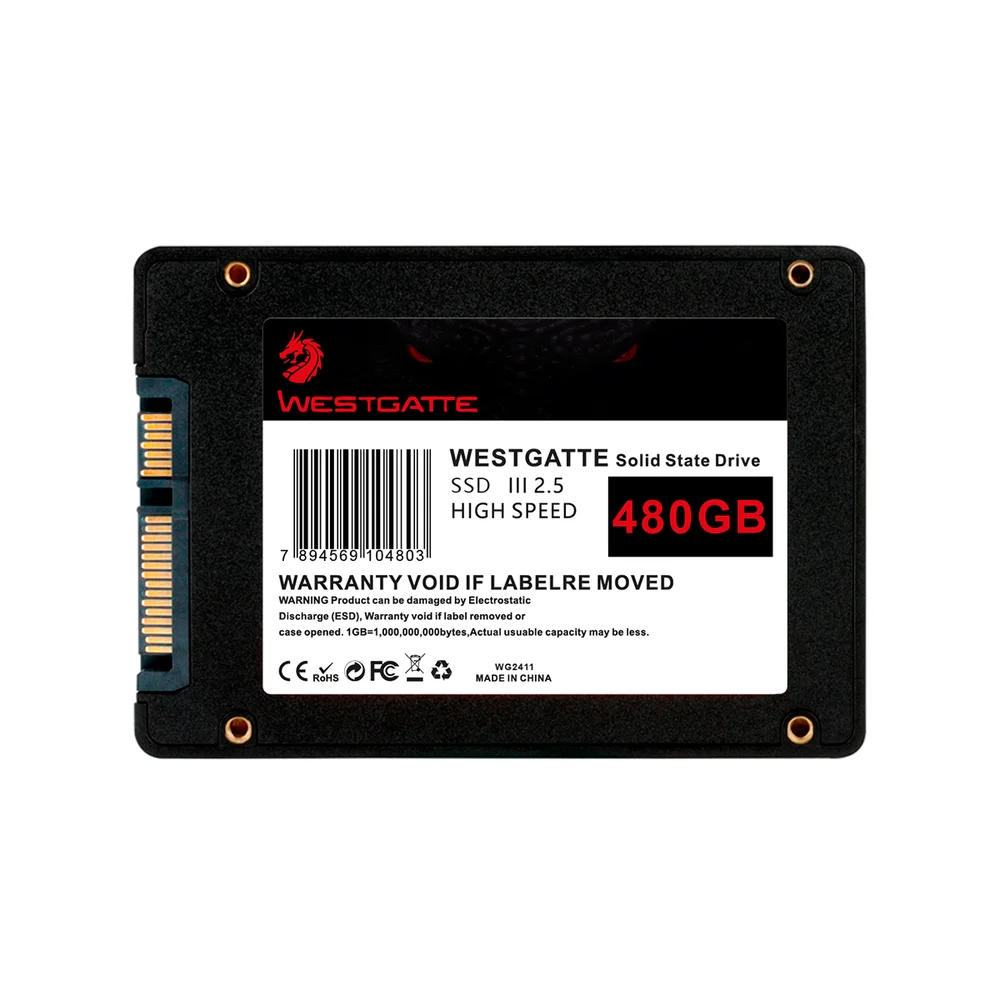 SSD Interno Westgatte 480GB 25 SATA III KaBuM