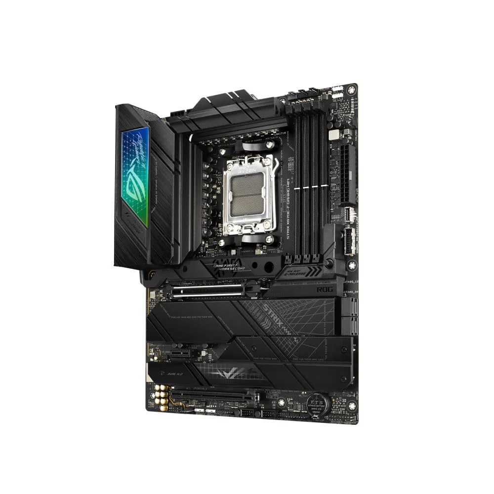 Placa Mãe Asus Rog Strix X670e-f Gaming, WIFI, ATX am5, DDR5, HDMI Dp M.2, USB 3.2 6