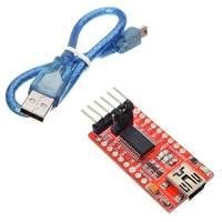 A placa FTDI é baseada no chip FT232RL que funciona como um conversor USB para serial TTL, permitindo a interface de dispositivos TTL para USB. Sua pi