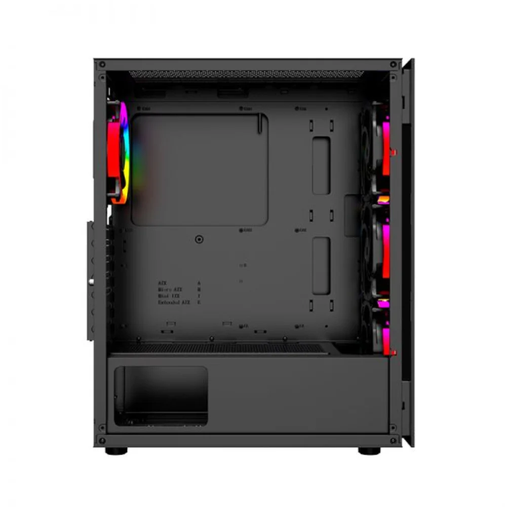Imagem 4 de 5 do produto Gabinete Nexus Gamer Helium, Mid Tower, Acrílico Lateral, 3 Fans Frontais, Preto