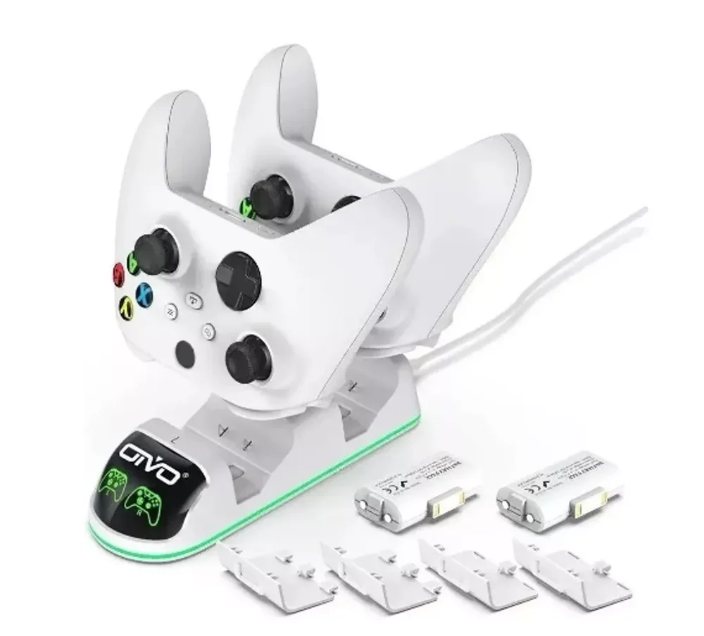 Imagem 4 de 5 do produto Carregador Base Para Controle Xbox One Series S E X, Branco