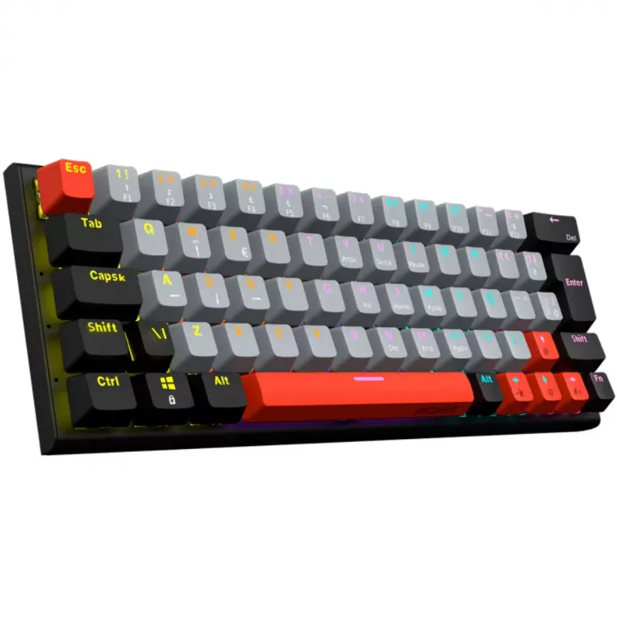 Imagem 4 de 5 do produto Teclado Gamer Mecânico 60% Pcyes Kuromori, Switch Outemu Red