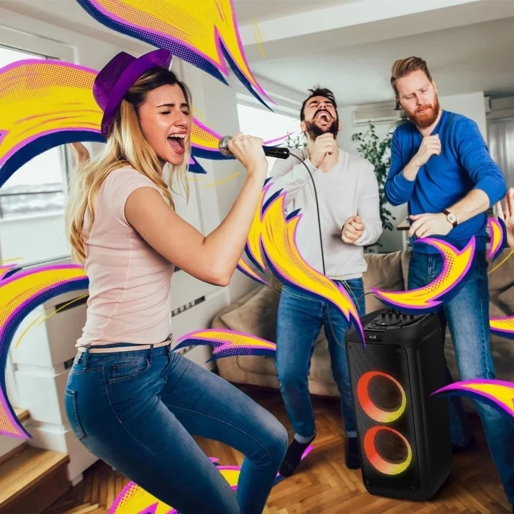 Imagem 4 de 5 do produto Caixa De Som Philips, Party Speaker Tax4209/78,  Ent Aux, Rád Fm, Bluetooth, 1300w, Pre