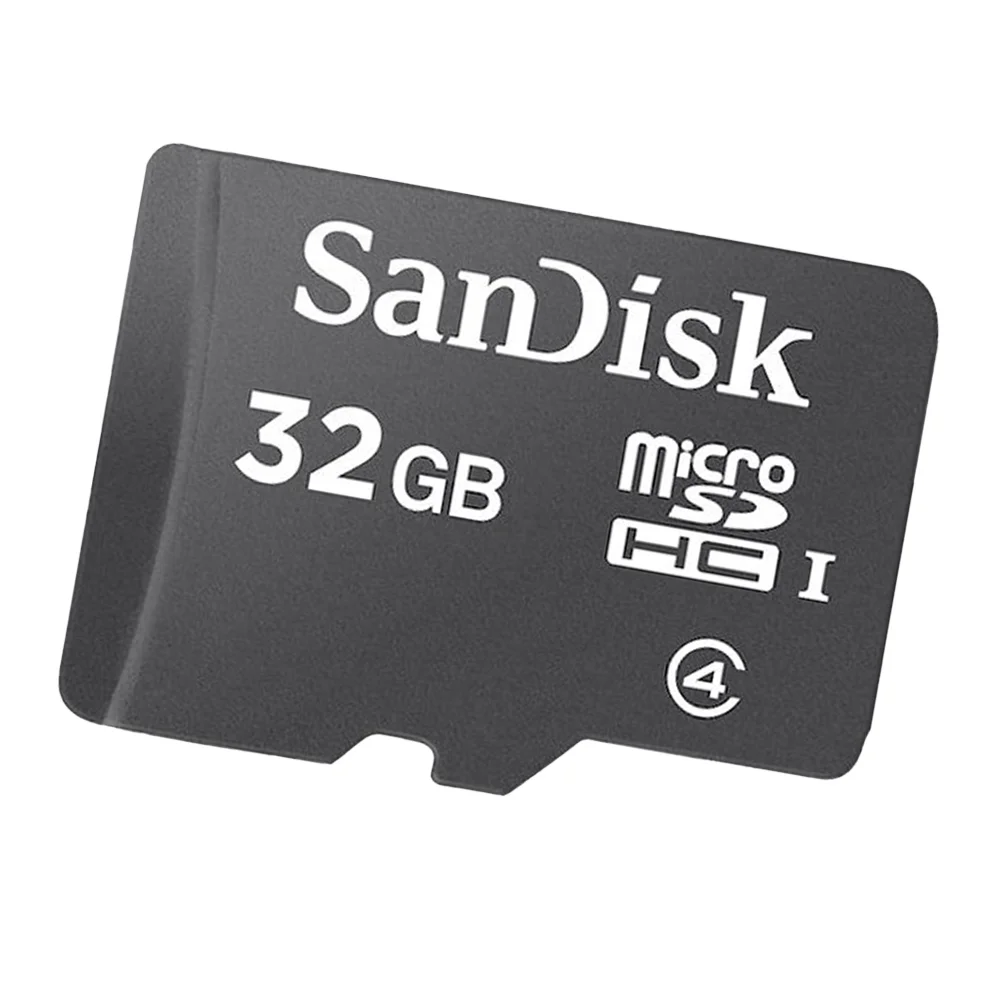 Cartão De Memória Sandisk, 32GB, Micro Sd Classe C4, Preto Cartão De Memória Sandisk, 32GB, Micro Sd Classe C4, Preto