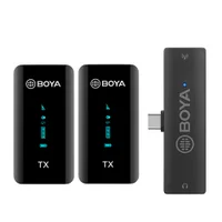 Sistema Microfone Boya By-xm6-k6, Sem Fio, Lapela, 2.4g, Preto