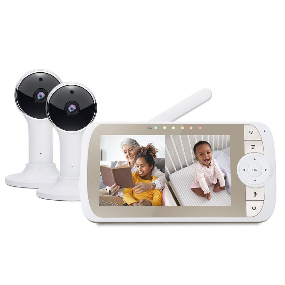 Imagem 3 de 4 do produto Babá Eletrônica Motorola, Monitor Tela 5 ", 2 Câmera 2.4ghz