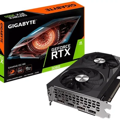 Placa De Vídeo RTX 3060 Gigabyte Gaming Oc, 8GB, GDDR6, 128bits