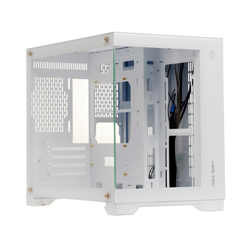 Imagem 2 de 5 do produto Gabinete Gamer Liketec Mini Tower, Sem Fan, Sem Fonte, Mad Rock Snow - Lc-cb3x2-madrock-2077